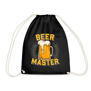 Beer Master - Bier Geschenkidee Shirt - Turnbeutel - Schwarz - Vorne