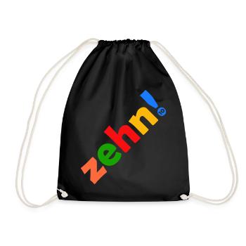 ZEHN 10 JAHRE 10. GEBURTSTAG - Turnbeutel - Schwarz - Vorne