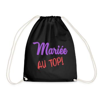 HOCHZEIT - Turnbeutel - Schwarz - Vorne
