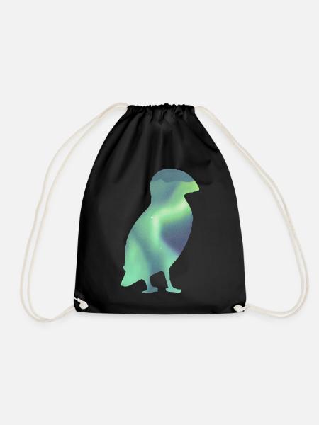 Puffin Island Papageitaucher Iceland Aurora - Turnbeutel - Schwarz