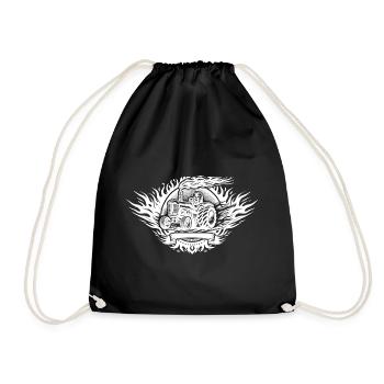Tractor Pulling Logo - Drawstring Bag - black - Front