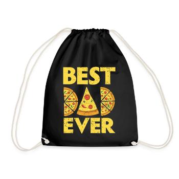 Bester Vater aller Zeiten Pizza-Liebhaber Italieni - Turnbeutel - Schwarz - Vorne