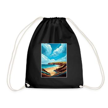 Point Reyes National Seashore California Souvenir - Turnbeutel - Schwarz - Vorne