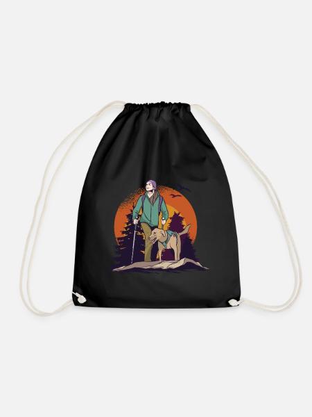 Marcher avec le chien - Sac de sport léger - noir