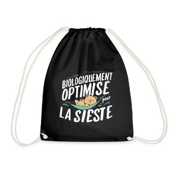 Biologiquement Optimisé Pour La Sieste - Sac de sport léger - noir - Devant
