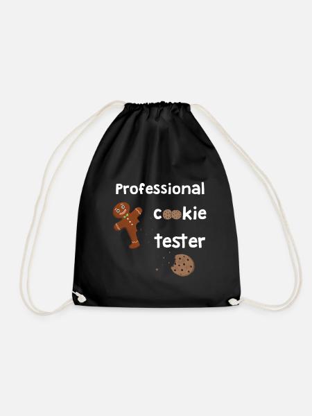 Professional Cookie Tester - Lebkuchenmann - Turnbeutel - Schwarz