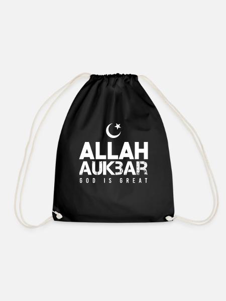 Allah Spruch - Turnbeutel - Schwarz