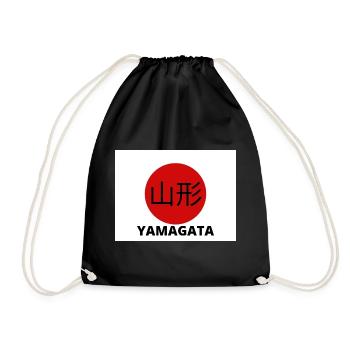 Yamagata Japon à Kanji - Sac de sport léger - noir - Devant