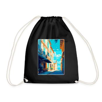 Arles France Affiche de voyage vintage WPA Souvenir - Sac de sport léger - noir - Devant