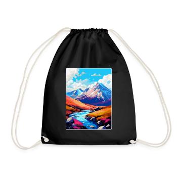 Ben Nevis, Schottland, Vereinigtes Königreich, Reiseposter, Souvenir, WPA - Turnbeutel - Schwarz - Vorne