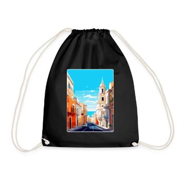 Cadix Espagne Affiche de voyage vintage WPA Art Souvenir - Sac de sport léger - noir - Devant