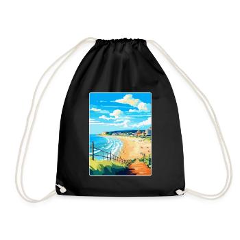 Bournemouth Dorset Vintage Voyage Poster Souvenir - Sac de sport léger - noir - Devant