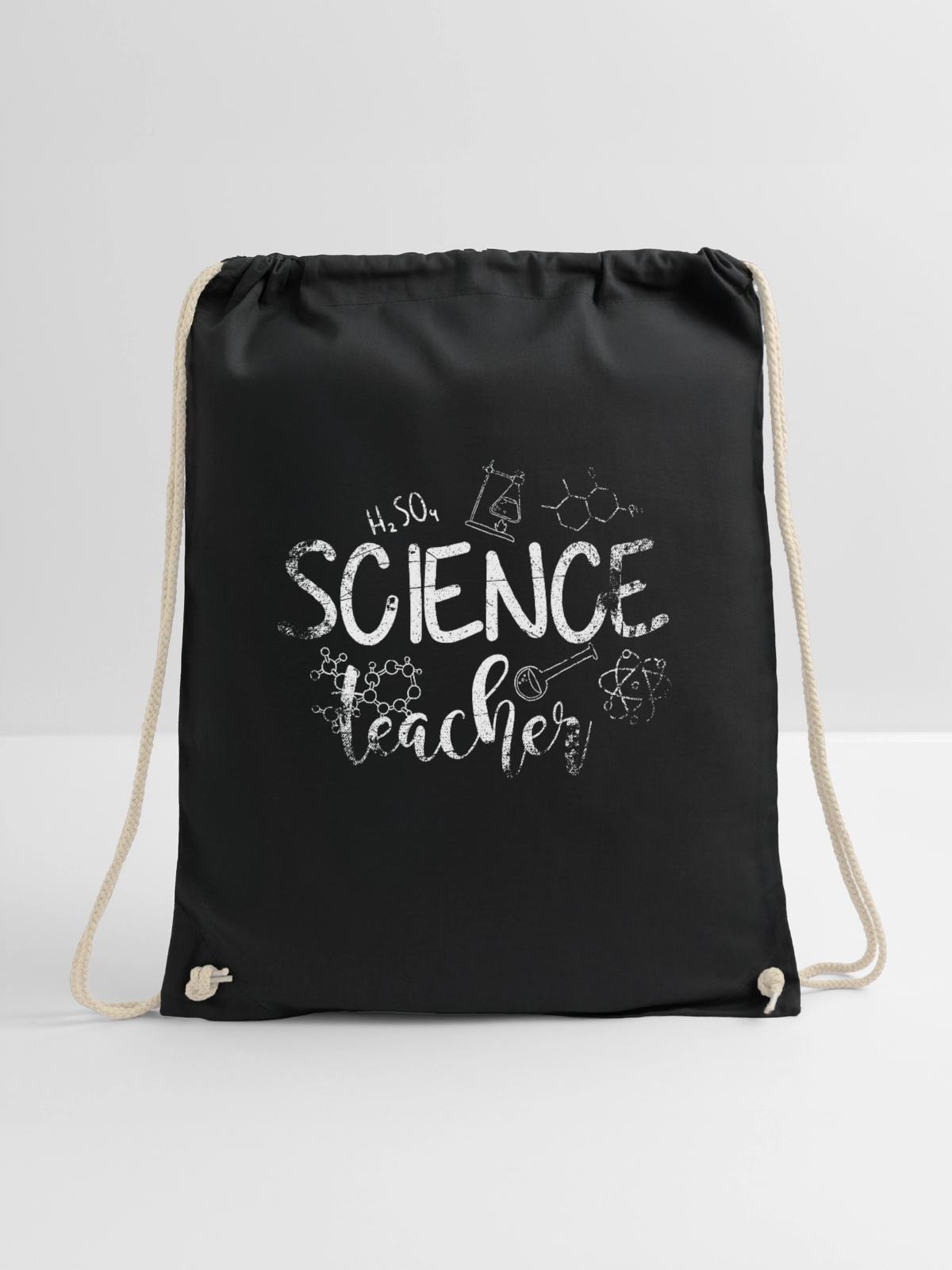 Science Teacher - Turnbeutel - Schwarz - Vorne