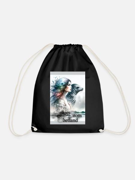 Selkies aus Shetland - Turnbeutel - Schwarz