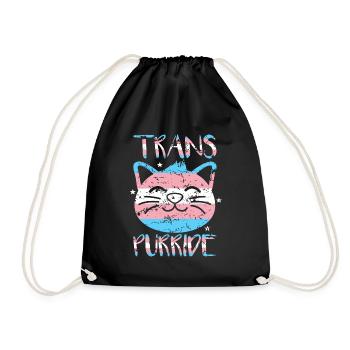 Transgender Geschenk - Turnbeutel - Schwarz - Vorne