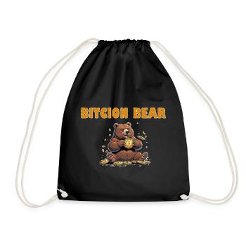 Bitcoin Bear - Sac de sport léger - noir - Devant