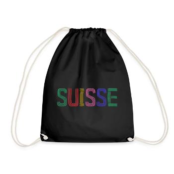 SUISSE. PAYS. GENEVE. HUMOUR. DRAPEAU. GENEVE - Sac de sport léger - noir - Devant