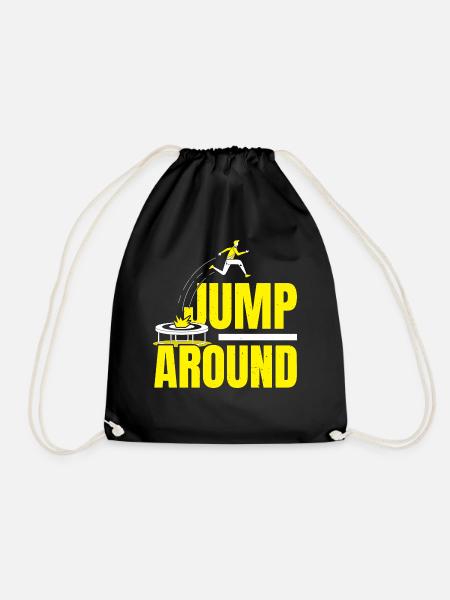 Trampolinspringen Trampolin Trampolin Trampolinspr - Turnbeutel - Schwarz