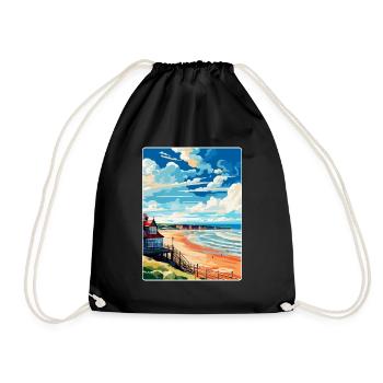 Saltburn By The Sea England Uk Reiseposter WPA - Turnbeutel - Schwarz - Vorne
