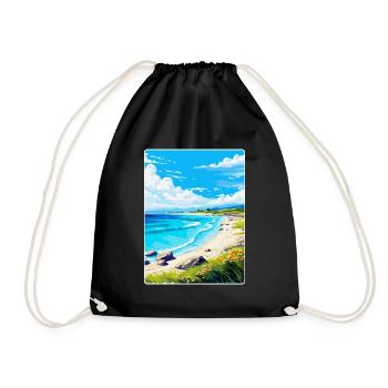 Luskentrye Beach Isle Of Harris Reiseposter WPA - Turnbeutel - Schwarz - Vorne