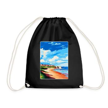 Filey Yorkshire Vintage Reiseposter Souvenir WPA - Turnbeutel - Schwarz - Vorne