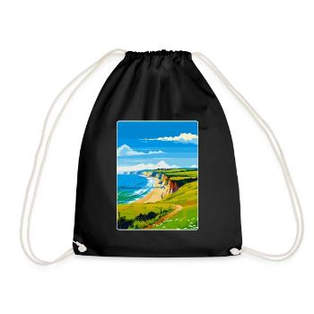 Dorset Uk Vintage Reiseposter Souvenir WPA - Turnbeutel - Schwarz - Vorne
