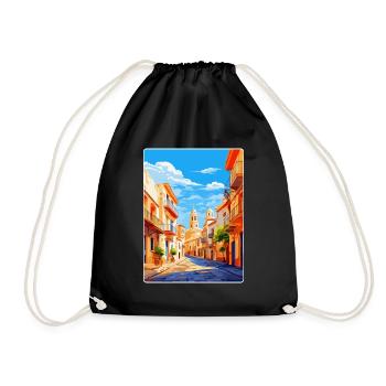 Alicante Spanien Vintage Reiseplakat Souvenir WPA - Turnbeutel - Schwarz - Vorne