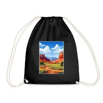 Capitol Reef National Park Vintage Reiseposter - Turnbeutel - Schwarz - Vorne