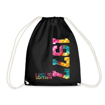 49TH BIRTHDAY LIMITED EDITION 1977 - Drawstring Bag - black - Front