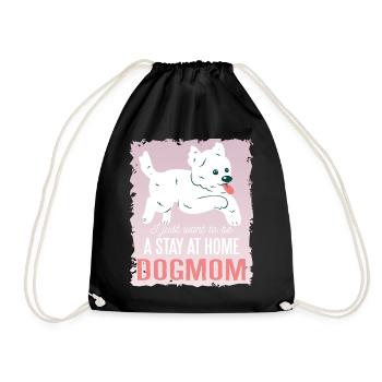 Morkie Dogmom - Drawstring Bag - black - Front