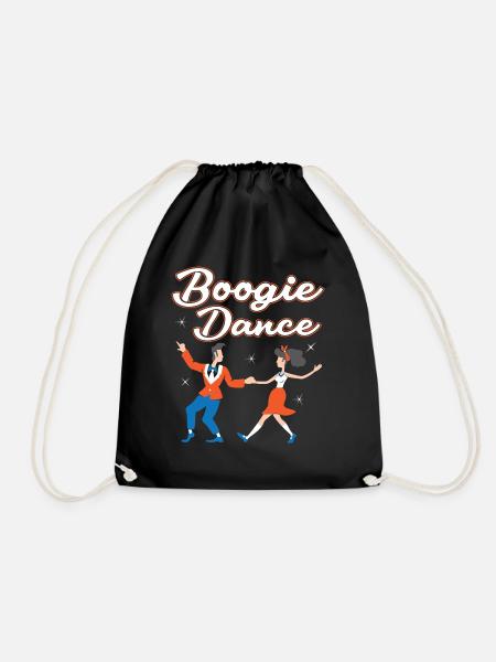 Boogie Woogie Dancer Dancing Paartanz Vintage - Turnbeutel - Schwarz