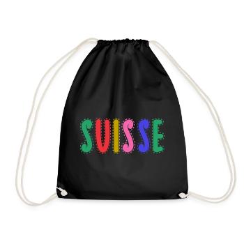 SUISSE. PAYS - Sac de sport léger - noir - Devant