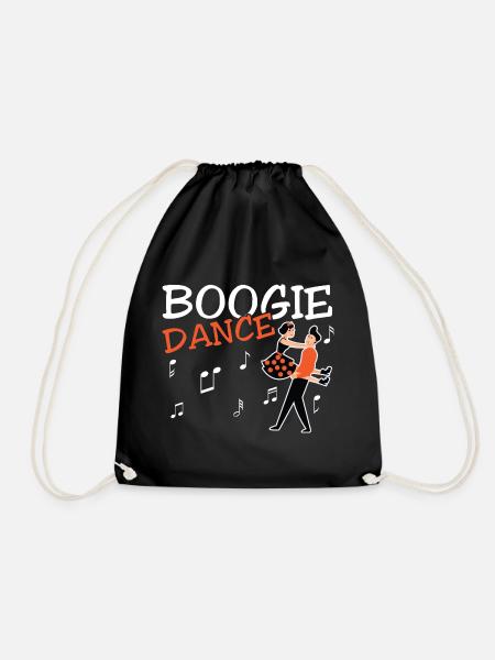 Boogie Woogie Dancer Dancing Paartanz Vintage - Turnbeutel - Schwarz