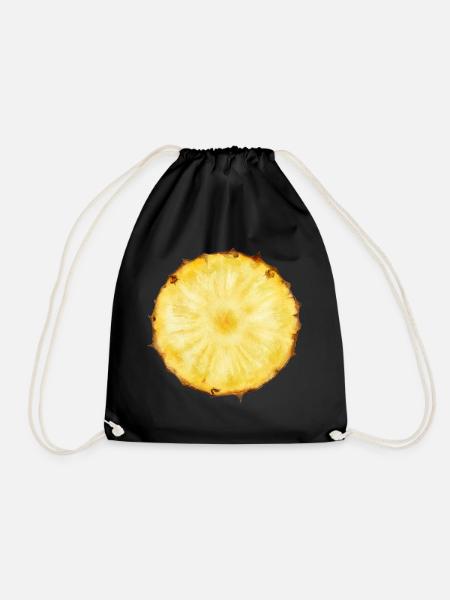 Ananas - Turnbeutel - Schwarz