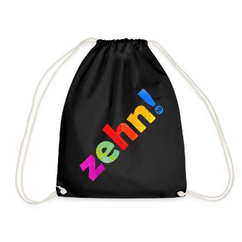 ZEHN 10 JAHRE 10. GEBURTSTAG - Turnbeutel - Schwarz - Vorne
