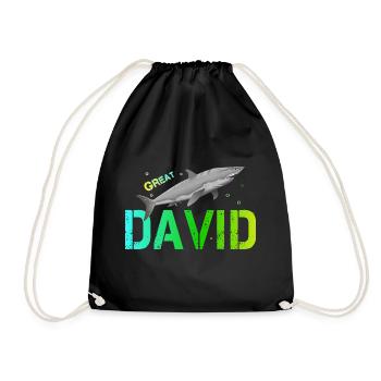David - Turnbeutel - Schwarz - Vorne
