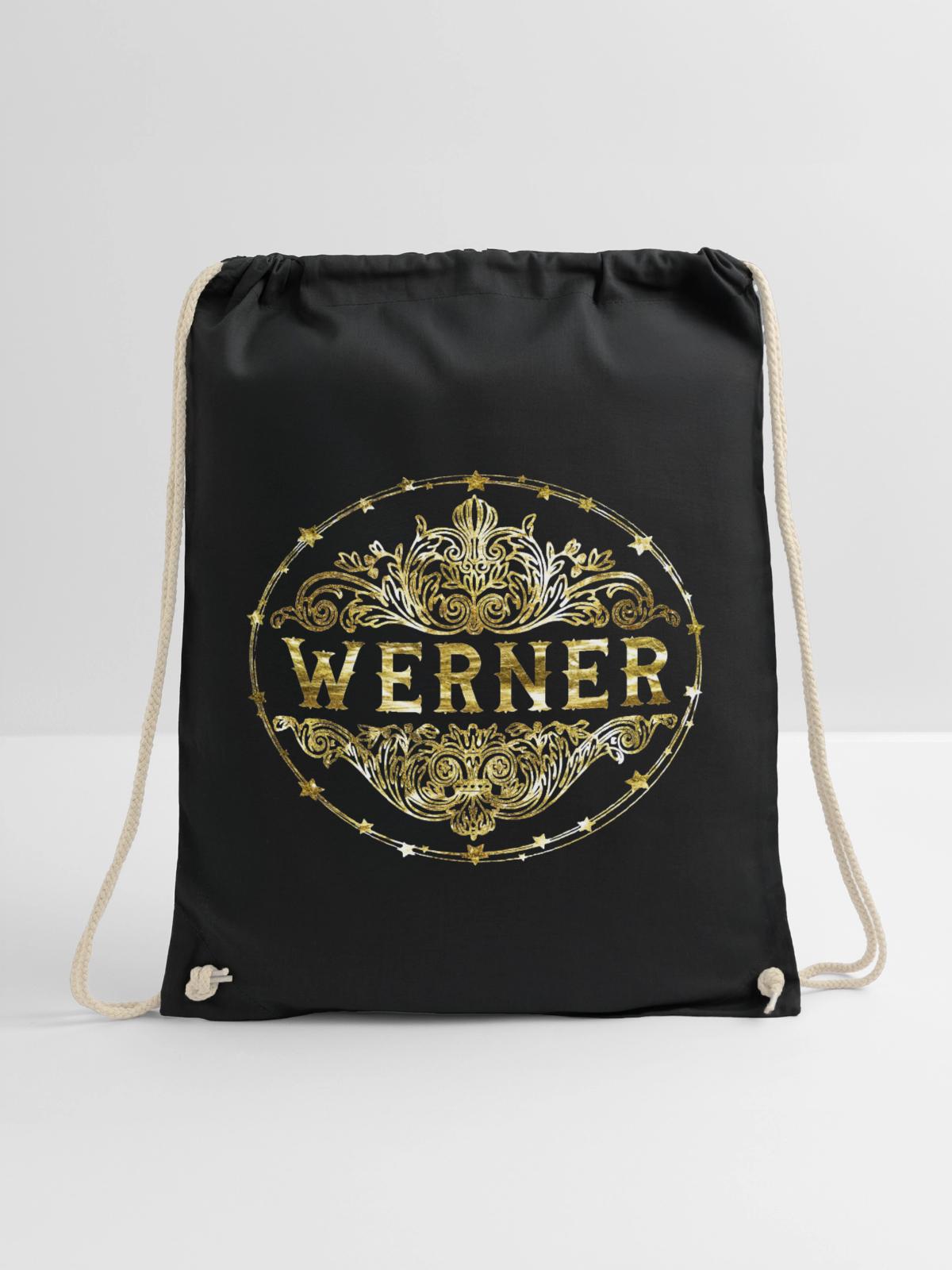 Werner - Turnbeutel - Schwarz - Vorne