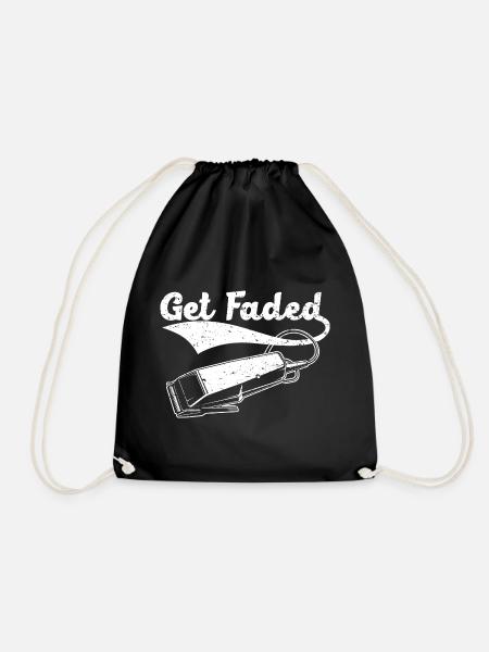 Get Faded Barbershop Haarschneiden Frisur Barbier - Turnbeutel - Schwarz