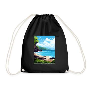 Papagayo Halbinsel Costa Rica Reiseposter - Turnbeutel - Schwarz - Vorne