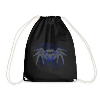Spinnenliebhaber Spinnenflüsterer Arachnid Tarantu - Turnbeutel - Schwarz - Vorne