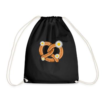 Bretzel Pretzel - Turnbeutel - Schwarz - Vorne