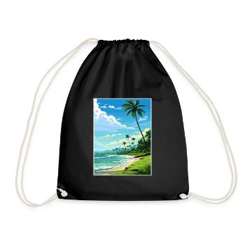 Osa Halbinsel Costa Rica Vintage Reiseposter WPA - Turnbeutel - Schwarz - Vorne