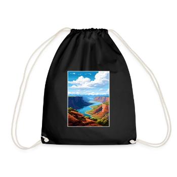 Flaming Gorge Utah Vintage Reiseposter Souvenir - Turnbeutel - Schwarz - Vorne