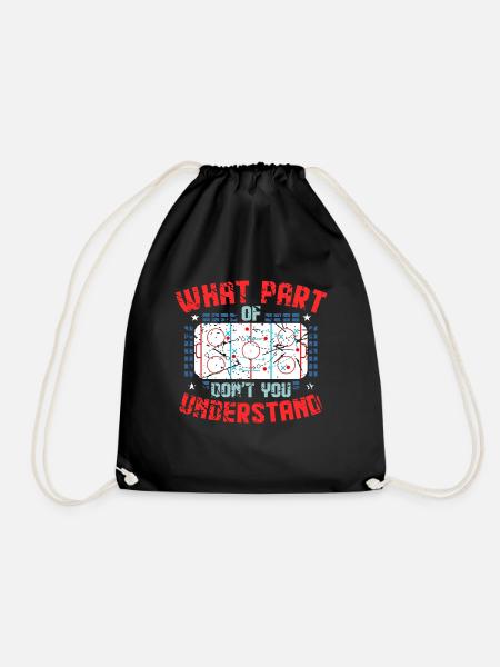 What Part Of Dont You Understand Ice Hockey Coach - Turnbeutel - Schwarz