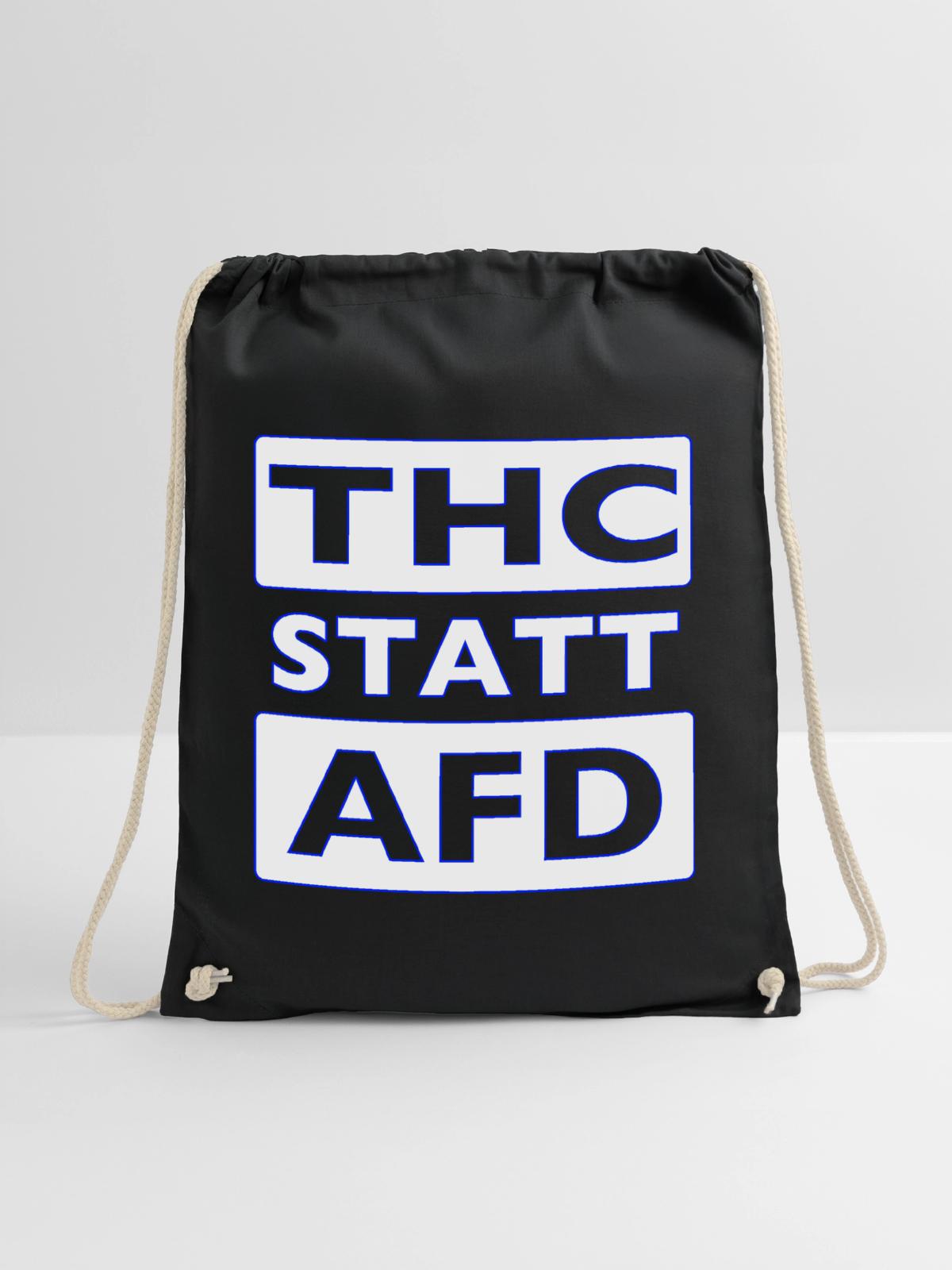 THC STATT AFD - Turnbeutel - Schwarz - Vorne