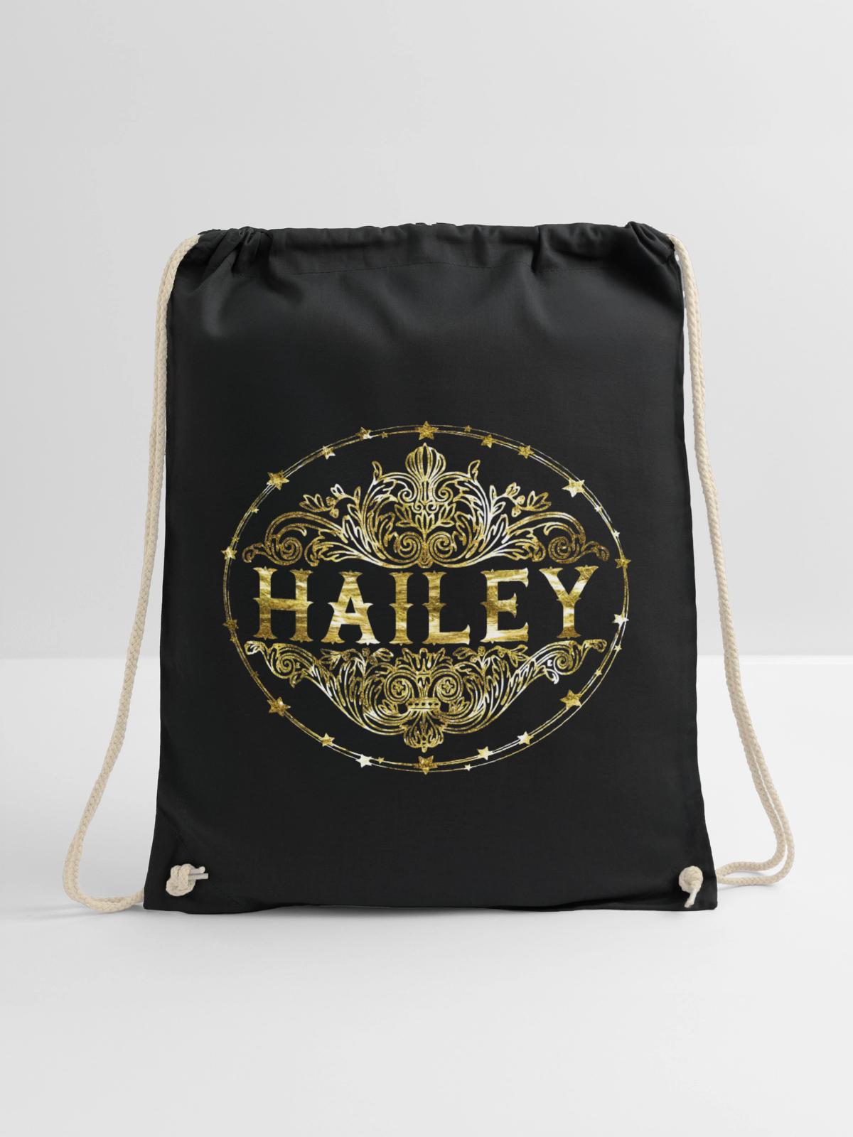 Hailey - Turnbeutel - Schwarz - Vorne
