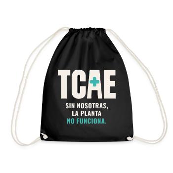 TCAE - Turnbeutel - Schwarz - Vorne