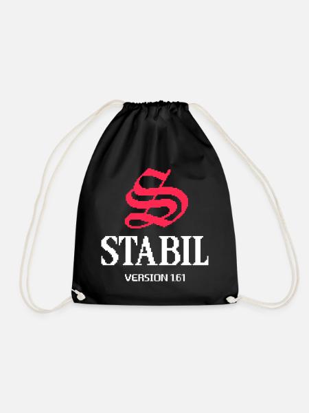STABIL - VERSION 1.61 - Turnbeutel - Schwarz