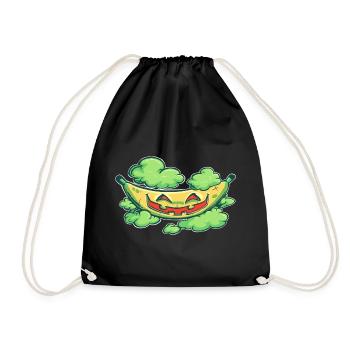 Halloween-Banane - Turnbeutel - Schwarz - Vorne