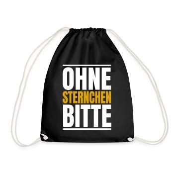 Ohne Sternchen bitte Gendern - Turnbeutel - Schwarz - Vorne